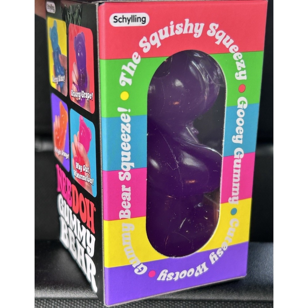 NEW Schylling NeeDoh Nee Doh Purple Gummy Bear Squeeze Squishy Authentic - Picture 4 of 5